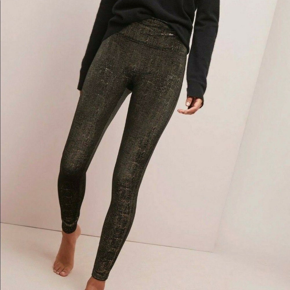 Black Velvet Shine Leggings